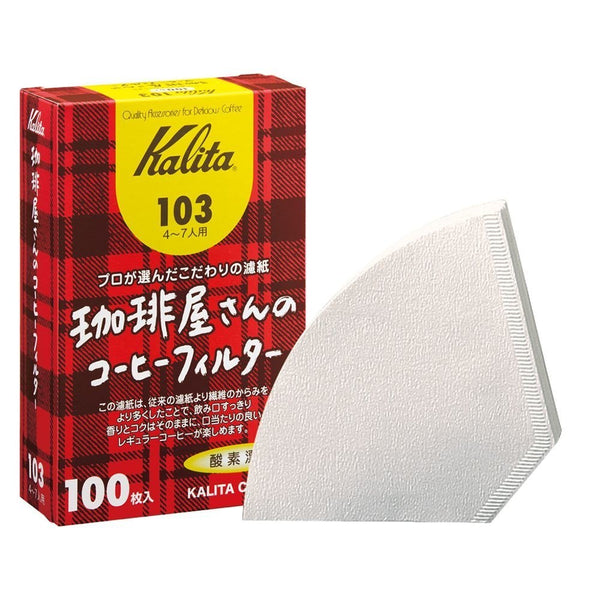 Filtro de papel Kalita 103 blanco (100 unidades)