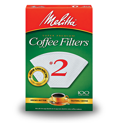 Filtros de café Melitta - Blanco n.° 2 - 100 unidades