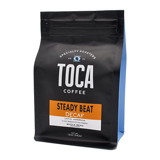 Load image into Gallery viewer, Steady Beat Decaf - I can&amp;#39;t believe it&amp;#39;s not regular - Latin America - TOCA Coffee
